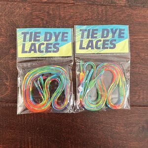 Tie dye shoe laces